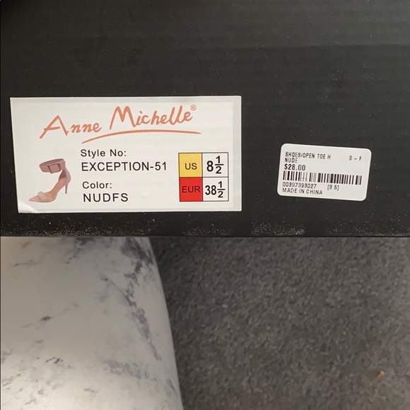 Anne Michelle Strappy Tan Even Heels - Picture 5 of 6